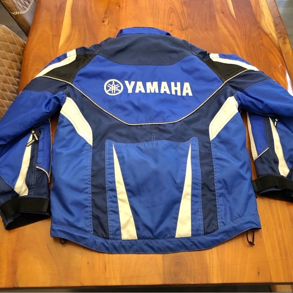 YAMAHA Motorcycle Blue & White Jacket with Removable Inner Liner Medium - Large - Picture 5 of 16